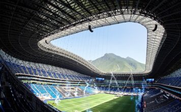 Fussballstadion in Monterrey Bundesstaat Nuevo Leon