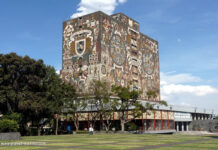 Bibliothek Universität UNAM Mexiko-Stadt