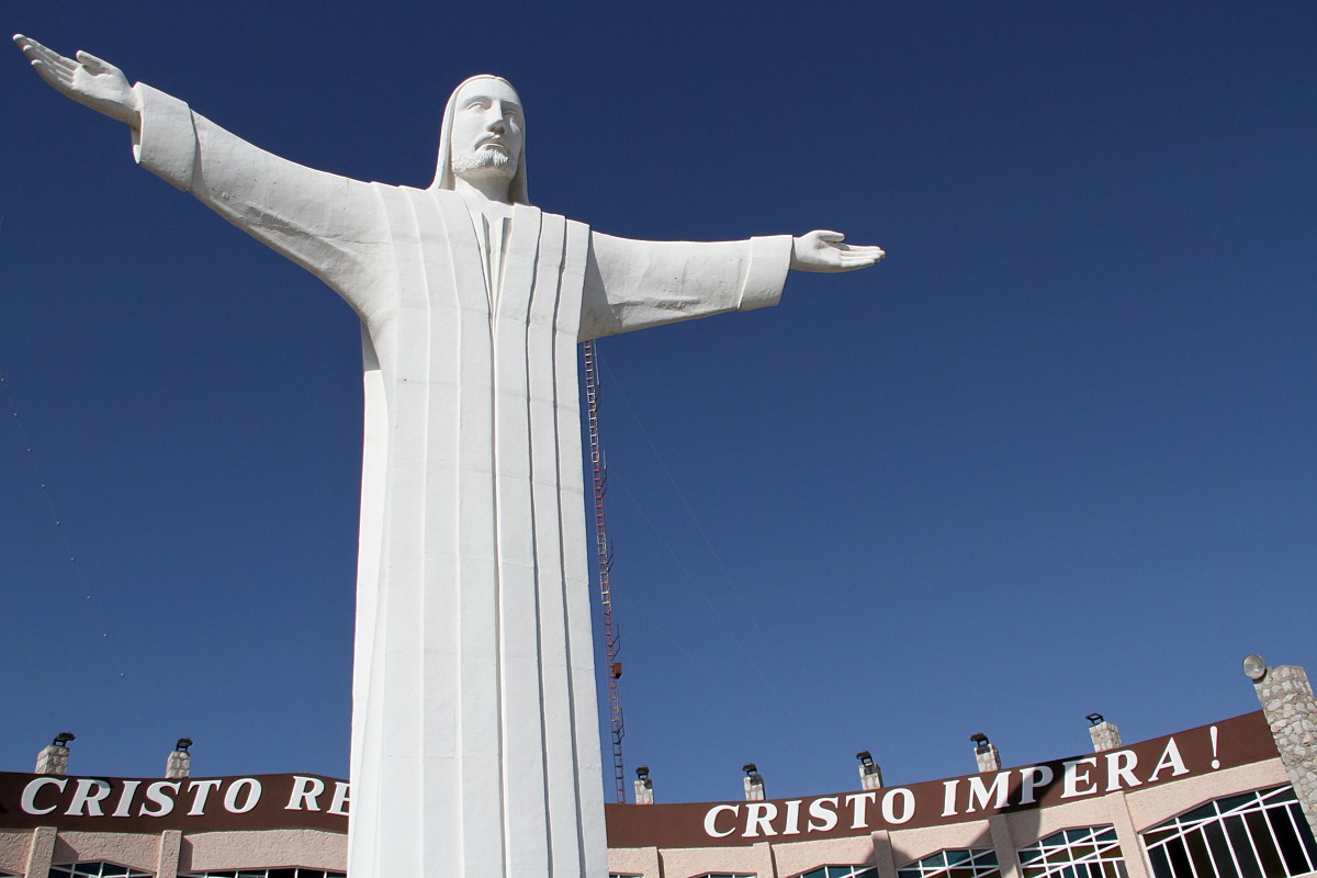 Wahrzeichen Christus-Statue Cristo de las Noas