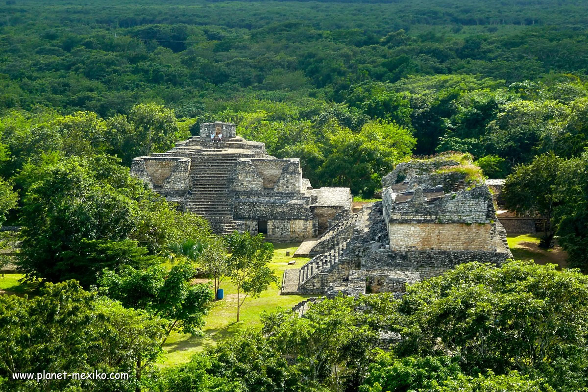 Maya-Ruinen Ek Balam im Dschungel von Yucatan